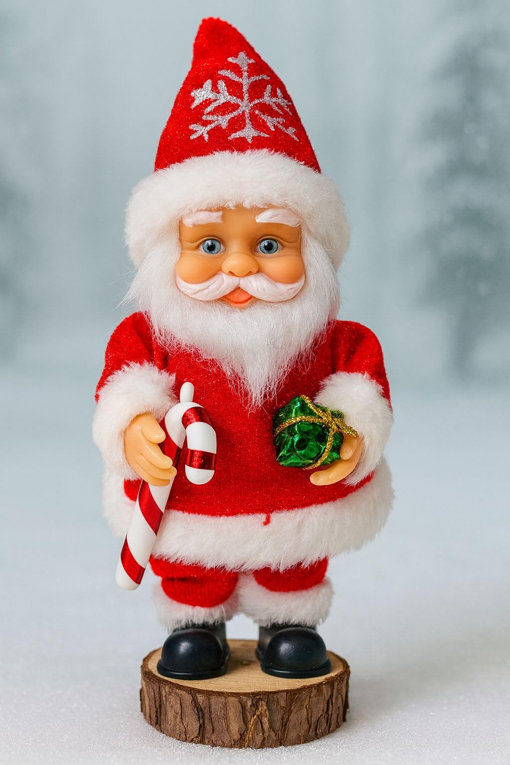 Musical Santa Claus Christmas Statue | Large Holiday Figurine in